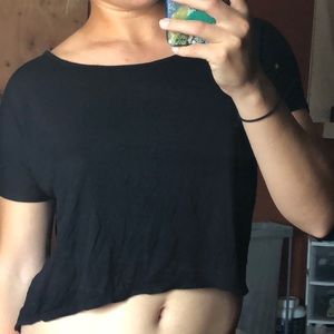 Black crop top
